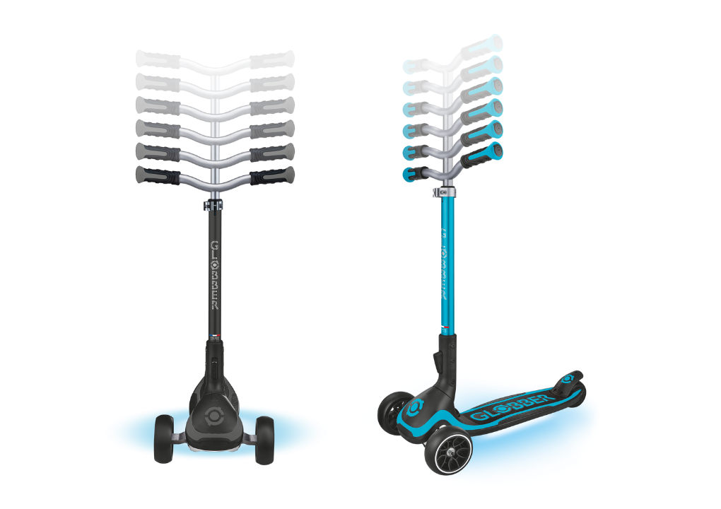 02 613 Xxx 2 6 Height Adjustable 3 Wheel Scooter With Lights