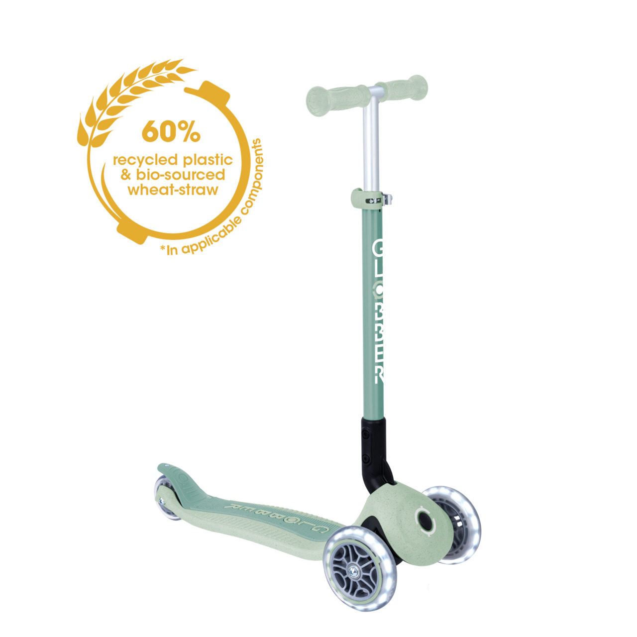 696 505 2 3 Wheel Eco Scooter With Led Lights