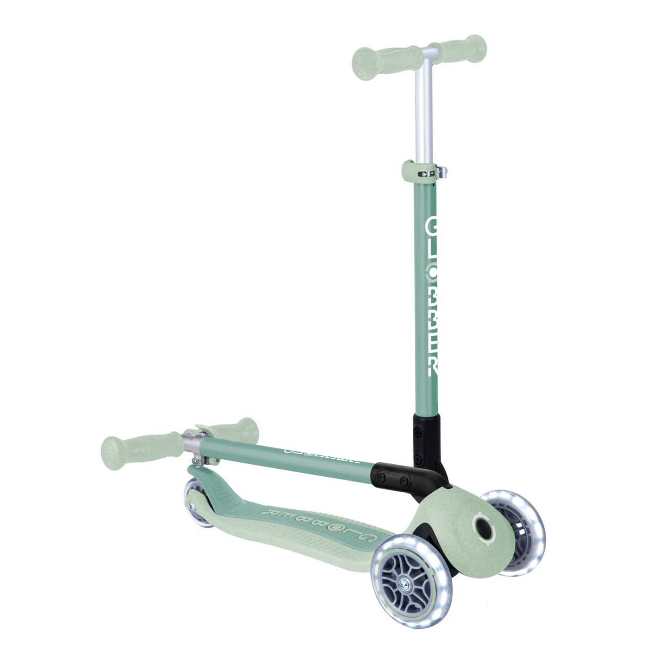 696 505 2 3 Wheel Folding Eco Scooter With Lights