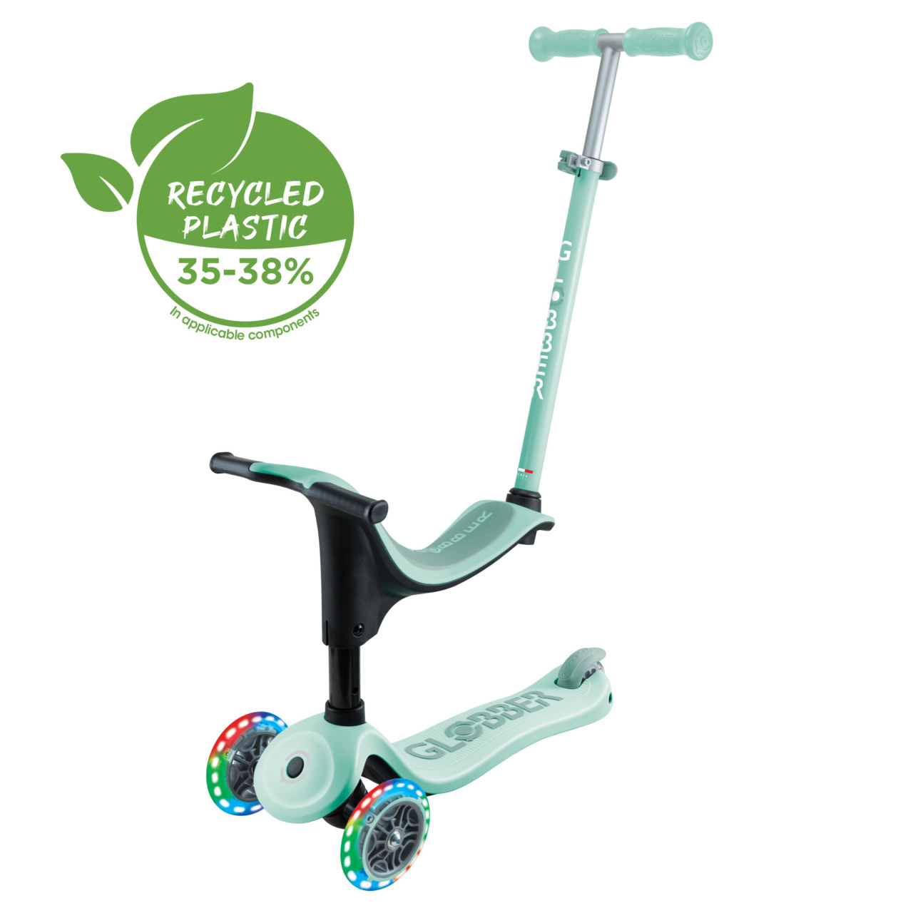 452 706 4 3 In 1 Light Up Scooter For Toddlers Recycled Plastic