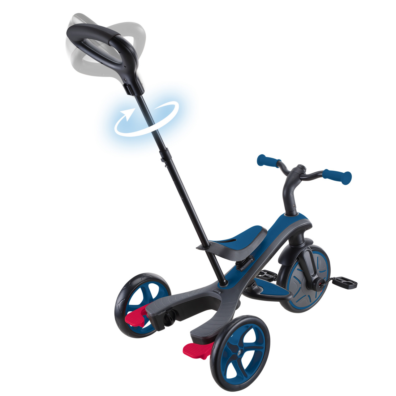 634 100 Tricycle With 2 Height Adjustable Parent Handle