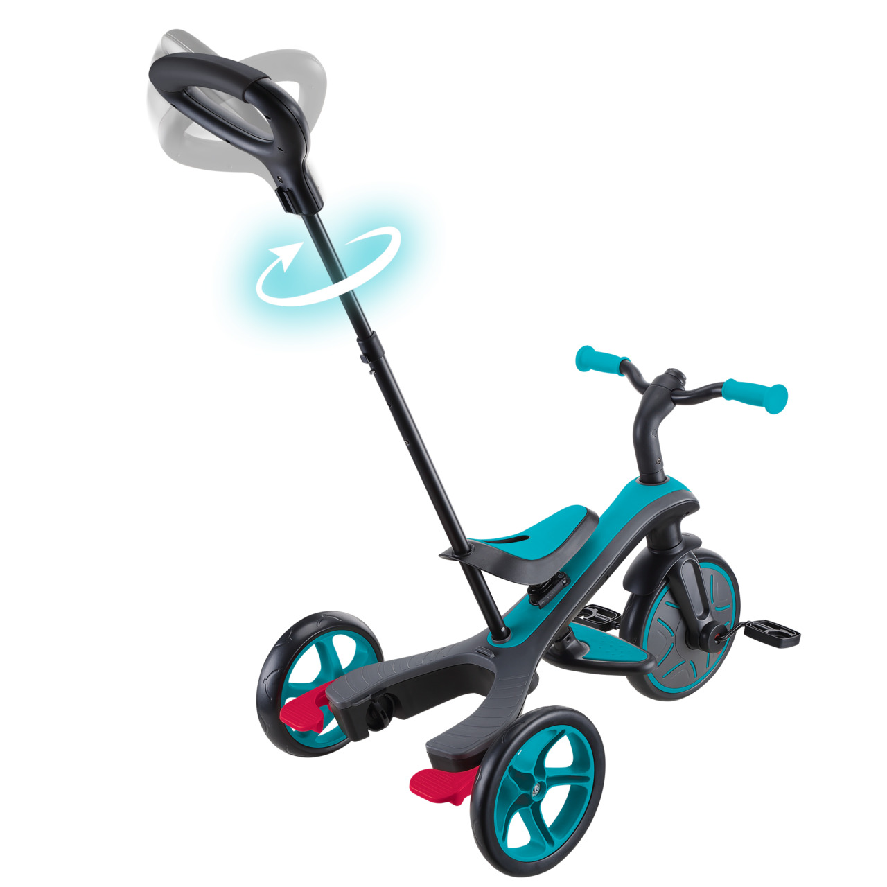 634 105 Tricycle With 2 Height Adjustable Parent Handle