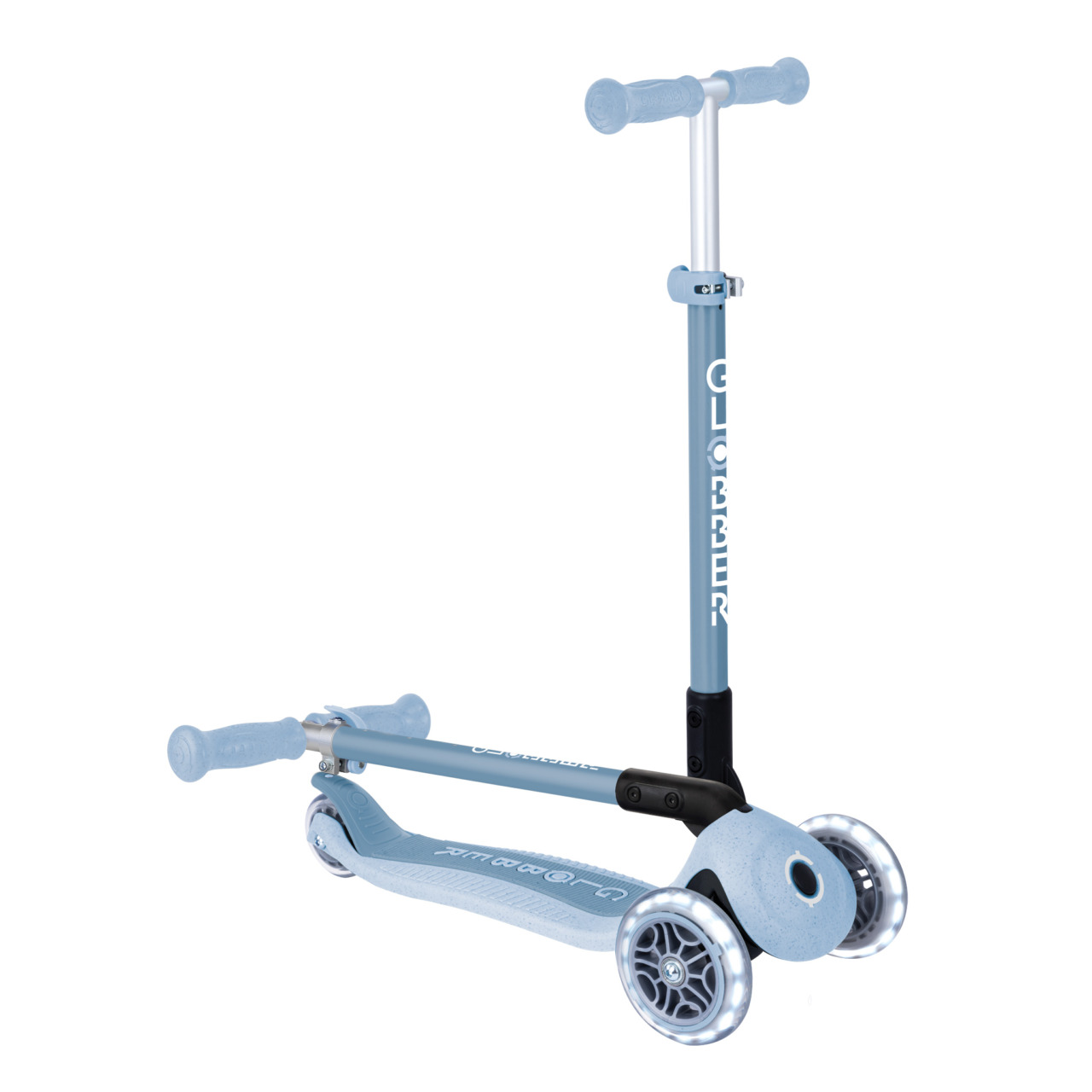 696 501 2 3 Wheel Folding Eco Scooter With Lights
